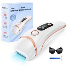 ZKMAGIC 3-in-1-IPL-Haarentfernung für zu Hause, 9 Stufen und 999.900 Blitze, dauerhafte Haarentfernung,Haarentfernungslaser für Frauen und Männer, IPL-Haarentfernung, schmerzlose Haarentfernung im Gesicht, am Körper, im Bikini und am ganzen Körper