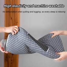 2-Pack Grey/White Ergonomic Pillows For Neck Pain Relief, Breathable Cotton Pillows For Side Sleepers - Multicolor - View 6