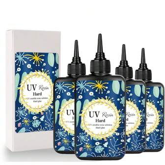400g 高品质 UV 树脂 - 14.11oz 晶莹剔透 UV 树脂，适用于珠宝制作、DIY 工艺品 - 快速固化、高光泽、无气泡 | 非常适合铸造、涂层和艺术项目