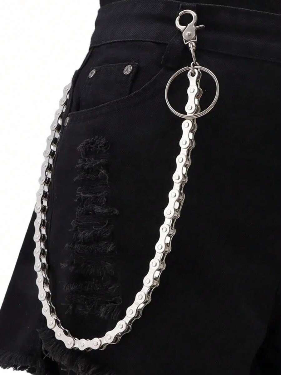 1pc Women's Street Hip-Hop Bicycle Chain Pants Chain, Versatile Fashionable Accessory