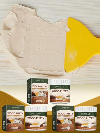 1 Set - Wood Coating, Wood Filler, Wood Coating For Covering Cracks And Gaps, Graffiti Repair, Multi-Purpose Repair Paint - Wall Repair Product, Wood Paint To Cover Cracks, Gaps, Graffiti Repair, Multi-Purpose Repair Paint