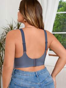 yalisi 4 件套女士加大码无钢圈撞色文胸，休闲日常穿着 - 彩色 - 查看 3