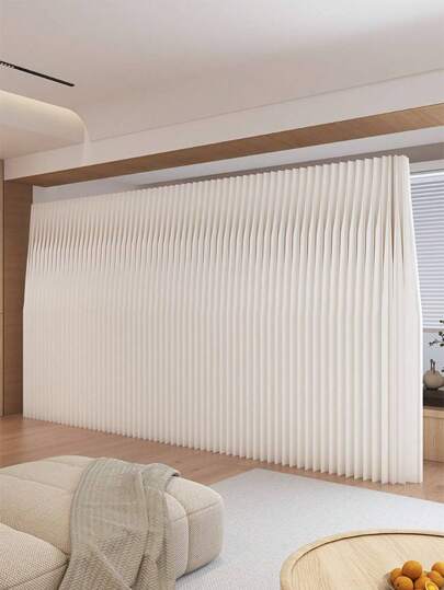 Separè per ambienti, camera da letto, divisorio pieghevole in carta kraft, versatile per l'uso in uffici, soggiorni e centri estetici.