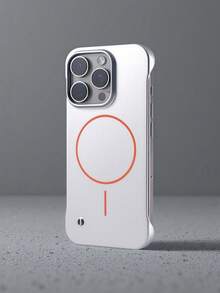 适用于 Air 17/16/15/14/13/12/11 Pro Max Plus 的新款奢华金属漆磁吸无线充电保护壳,超薄无边框散热保护套 - 淺藍色 - 查看 5