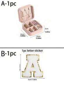 1pc Travel Jewelry Box, Portable Jewelry Travel Box, Cosmetic Storage Box, PU Small Jewelry Storage Box, Jewelry Storage Display Box, Jewelry Storage Accessories, Jewelry Travel Storage Container, Suitable For Rings, Earrings, Pendants, Necklaces, Lipsticks, Etc., Gifts For Women, Holiday Gifts. Travel Essentials Vacation Back To School Stuff Jewellery Box Jewelry Organizer