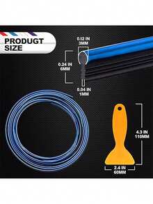 Flexible Car Interior Decorative Trim Strip, Dashboard And Door Edge Decorative Cover Panel, Universal Car Styling - one-size - View 2