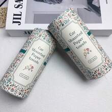 2 piezas Portapañuelos de coche con flores y pañuelos faciales - Cilindro portapañuelos de viaje para el portavasos del coche, Portapañuelos de coche redondo para la mesa del comedor en el hogar - ¡Agrega un toque de estilo a tu coche con este lindo portapañuelos de coche con flores!