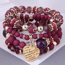 4 chiếc vòng tay lưu niệm ngày lễ phong cách Bohemian cổ điển thời trang khí quyển - Nhiều màu - Xem 27