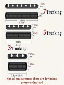 3/5/7 Holes Multi-Function Cable Organizer For Wire Duct, USB Cable Holder Clip, Household Tool - Multicolor - View 4