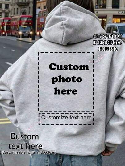 Anpassade damtröjor - Lägg till din egen text och bilder (familjefoton/selfies/husdjursfoton/vänfoton) För att designa din personliga tryckta hoodie, välj typsnitt och färg, Anpassade familjemedlemtröjor med baby-/par-/familje-/husdjursfoton, Anpassade bekväma husdjurtröjor, personliga husdjurströjor, söta husdjursfototryckta damtröjor, snygg, mode, snygg, mode, hipster, avslappnad, minimalistisk chic, personlig, anpassad, unik, killdräkter, kapselgarderob, herr basic/gatustil, perfekta presenter till honom, pojkvän, familj, vänner, för födelsedagar, för semester/helgdag, för skolan/tävling, för sport/klättring, snygg, mode, hipster, avslappnad, minimalistisk chic, personlig, anpassad, unik, killdräkter, kapselgarderob, herr basic/gatustil, perfekta presenter till honom, pojkvän, familj, vänner, för födelsedagar, för semester/helgdag, för Skola/Tävling, För sport/klättring, Aktivtröjor för kvinnor