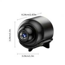 2个/1个迷你智能高清摄像头，家用安防摄像头，便携式无线WiFi 2.4G远程监控带视频录制功能，婴儿监视器，保姆摄像头，夜视和移动侦测