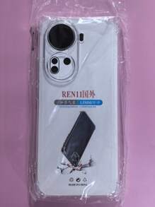 Transparent Four-Corner Anti-Fall Protective Case, Applicable For OPPO/OnePlus Series Smartphones, Transparent Four-Corner Anti-Fall Phone Case, Phone Case, Phone Protective Cover, Phone Shell, Phone Cover, Anti-Drop Phone Case, Transparent Phone Case, Minimalist Phone Case, Solid Color Phone Case, Transparent Phone Case, TPU Anti-Fall Phone Case (Military-Grade Anti-Drop)