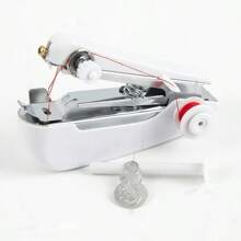 1pc Mini Manual Sewing Machine-Creative Sewing Machine,Portable Hand Stitcher Tool, Cordless Handheld Sewing Machine For Fabric Repair, Small Sewing Machine For Travel And Home Use, Easy To Operate, Ideal For Quick Fixes And DIY Projects,Lightweight And Compact, Essential For Beginners And Sewing Enthusiasts.
