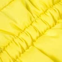 1 PC Simple Solid Color Winter Pet Coat,Thick Warm Jacket For Small & Medium Dogs,Windproof And Full Coverage, Cold-Resistant Outdoor Clothing For Puppies - Yellow - View 5
