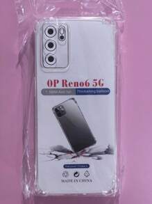 透明四角防摔外壳，适用于 OPPO 和 OnePlus 智能手机系列，手机壳，手机保护套，手机壳，手机套，防摔手机壳，透明手机壳，简约手机壳，纯色手机壳，透明手机壳，TPU 防摔手机壳（军用级防摔）防水防震防刮