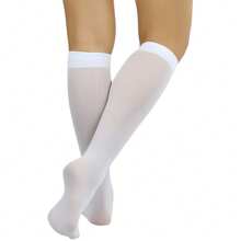 1/2/3 Paia di calze a mezza gamba in velluto di colore unito, sottili e aderenti, calze compressive snellenti, calze decorative, calze lunghe da sport all'aperto, stile JK Lolita, adatte per primavera, estate, autunno e uso quotidiano