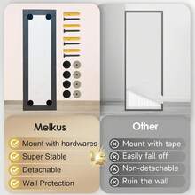 Melkus Acoustic Panels 2 PCS, 35.4''x12'' Polyester Fabric Acoustic Wall Panels, Upgraged Super Strong Installation, Soundproof Wall Panels For Studios, Home, Office, Theater (Dark Gray)