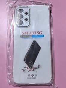 3个透明四角防摔手机壳，兼容三星系列，透明兼容三星手机防摔壳，手机壳，手机保护套，手机壳，简约手机壳，纯色手机壳，透明手机壳，TPU防摔手机壳（军规级防护），防水防震防刮，国际版，非国内版 - 無色 - 查看 51