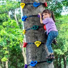 Nin Ja Tree Climbing Kit, 20 Tree Climbing Holds And 6 Ratchet Straps, Large Climbing Rocks For Kids And Adults Climber, Various Colors And Shapes, For Outdoor Nin Ja Warrior Obstacle Training - Multicolor - View 9