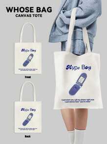 Kpop 偶像 -Attention-蓝蝴蝶元素、NJZ、Hanni、Danielle、Haerin、Hyein 成员手提包、手提包、女士手提包、可重复使用购物袋、可折叠大容量休闲购物袋、NJZ 组合 Kpop 商品、“BNZ”礼品