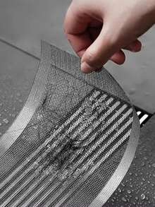 Abschneidbare Duschablauf Haareinfänger selbstklebende Bodenablauf Aufkleber, Einweg-Mesh Badezimmer Küche Spülbecken Haarfilter