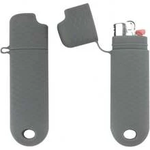 2 Pcs Waterproof Lighter Cover Holder Regular Lighters Sleeve Type J6 Outdoor Survival Multipurpose Seal Lighter Pouchfor Hiking And Camping (Gray) - Tím nhạt - Xem 4