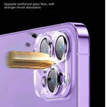 【3D镜头保护膜】兼容 15 Pro Max/11/12 Mini/1/14 Pro Max/16 Plus/17/17 Pro Max/17 Air、Fold7/S23/S24/S25 Ultra，9H硬度钢化玻璃镜头膜，防刮花、防指纹、高清透明镜头盖，专业相机保护壳，防尘、防爆膜，适用于摄影/日常保护 - 無色 - 查看 8