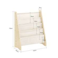 SoBuy Kids Bookcase, Childrens Bookcase, Kids Bookshelf KMB50-HG - Apricot - View 3