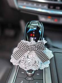 可爱的汽车换档旋钮盖，适用于手动和自动变速箱，装饰保护手柄盖套装