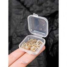 Mini Plastic Storage Box, Clear Jewelry Storage Box, Portable Earplug Pill Storage Case, Jewelry Beads Container With Lid, Multipurpose Organizer For Hardware Small Craft Gadgets