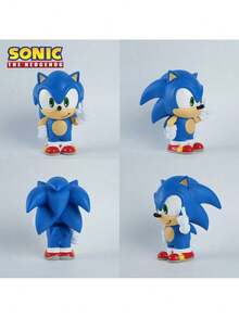 Sega 1PC Sega Officially Licensed Sonic The Hedgehog Deposit Box Figural PVC Bank Anime Characters Statue Model Peripheral Products Novelty Toys Desktop Ornaments Decorative Drop-Proof Large Capacity Change Organizer
