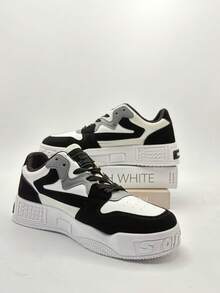 Giày thể thao nam thời trang đa năng, giày thể thao chống trượt, chống mòn dành cho thanh thiếu niên, phù hợp với mọi mùa, phong cách thập niên 2000 - trắng - Xem 10