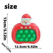 Quick Push Decompression Game Glow Decompression Toys Electric Popular Bubble Game Controller Handheld Puzzle Game Sensory Toys Children's Christmas - Đỏ - Xem 2