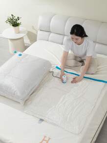 10/9/5pcs Set Portable Travel Storage Bags, Large Capacity Compression Bags, Reusable Vacuum Bags, Foldable Organizer Cubes, Printed Luggage Bags, Dust-Proof Packing Cubes, Moisture-Proof Miscellaneous Bags, Suitable For Clothing, Bedding, Shirts, Bedroom, Closet, Bathroom, Outdoor Gear, Home Organization, Back To School, Travel & Holiday Essentials