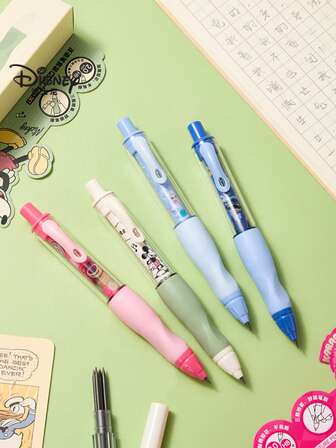 Disney 1支装姿势矫正自动铅笔 小学生专用自动铅笔 儿童男孩女孩高品质按钮式活动铅笔 新生握笔训练自动铅笔 免削铅笔 开学季