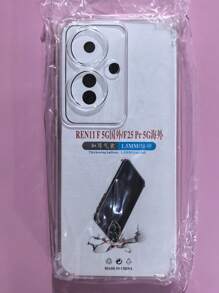 Transparent Four-Corner Anti-Fall Protective Case, Applicable For OPPO/OnePlus Series Smartphones, Transparent Four-Corner Anti-Fall Phone Case, Phone Case, Phone Protective Cover, Phone Shell, Phone Cover, Anti-Drop Phone Case, Transparent Phone Case, Minimalist Phone Case, Solid Color Phone Case, Transparent Phone Case, TPU Anti-Fall Phone Case (Military-Grade Anti-Drop)