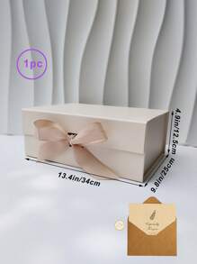 Foldable Thick Cardboard Gift Box, Rectangular, Magnetic Lid, With Ribbon, Suitable For Groomsmen Proposal, Wedding, Christmas, Halloween, Birthday Gift Packaging - Multicolor - View 40