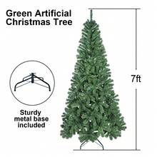 5/6/7/8ft PVC Automatic Decorative Christmas Tree With Fluffy And Lifelike Leaves, Equipped With A Sturdy Metal Base And Hinged Design For Easy Installation And Storage. Suitable For Bedrooms, Living Room Corners, Entryways, Outdoor Placement, And Holiday Decorations