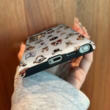 Cute Puppy Design 2-In-1 Double-Layer Mobile Phone Case, Enhanced Security, Compatible With Samsung Galaxy S25, S24, S23, S22, S21, S20 FE And Other A Series Models, Compatible Withi Phone 16 15 14 13 12 11 Pro Max And Other Models - Trộn màu 1 - Xem 4