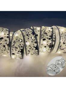 1-częściowy sznur świetlny w kształcie wstążki choinkowej, zasilany bateriami LED (baterie nie są dołączone), światło stałe/migające, girlanda ze wstążki choinkowej, odpowiednia do domu, na imprezę świąteczną, do wewnątrz i na zewnątrz, dekoracja świąteczna, Święto Dziękczynienia, Boże Narodzenie, dekoracja zimowa, dekoracja świąteczna, wystrój XMAS, choinka, prezent, dekoracja na Święto Dziękczynienia, ślub, wystrój domu, wystrój domu, wystrój jesienny, wystrój jesienny, dekoracje urodzinowe, prezenty, artykuły imprezowe, do wewnątrz i na zewnątrz, ogród, dekoracje świąteczne, dekoracje festiwalowe, dekoracje na Halloween, dekoracje ścienne, ozdoby na Halloween, dekoracje świąteczne, dekoracje XMAS, choinka, prezent, dekoracja na Święto Dziękczynienia, ślub, wystrój domu, wystrój domu, wystrój jesienny, dekoracje jesienne, dekoracje urodzinowe, prezenty, artykuły imprezowe, do wewnątrz i na zewnątrz, ogród, dekoracje świąteczne, dekoracje festiwalowe, dekoracje na Halloween, dekoracje