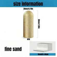 Professioneller Winkelschleifer Fräsaufsatz-Set für Quarzstein-Arbeitsplatten mit Heckbogen-Schneidkopf, Spritzschutz für Stein, Heck-Rundbodenpolierkopf - inklusive kostenlosem M10-Adapter