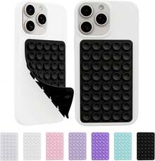 Silicone Octo Cup Buddy Sticky Grip Holder For Cellphone, Silicone Suction Cup Phone Case Mount Double Sided, Hands-Free Phone Accessories Strong Grip Holder For Selfie And Video - 1PC-紫色 - 查看 12