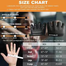 Guantes de entrenamiento con dedos enteros, espuma de agarre extra, acolchados, antideslizantes,para gimnasia, levantamiento de pesas, fitness, entrenamiento, ciclismo, para mujeres y hombres - negro, (Mini negro) - Ver 7