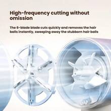 PHILIPS 闪电除毛器，可充电 | 3D 旋转刀片除毛器，适用于毛衣、外套、床上用品，30 天持久电池寿命，白色 - 白色 - 查看 5