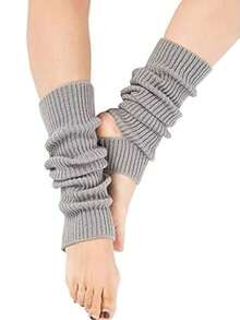 时尚瑜伽女式运动无趾训练舞蹈腿套，舒适保暖 - 彩色 - 查看 13