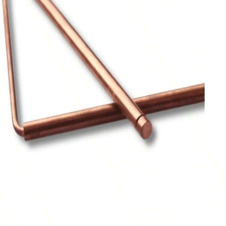 Varillas de radiestesia de cobre - 99.9% cobre puro 2 piezas Varillas cilíndricas de radiestesia - Para herramientas de caza de fantasmas, búsqueda de agua, tesoros, objetos enterrados, etc. - Bronce - Añade 5
