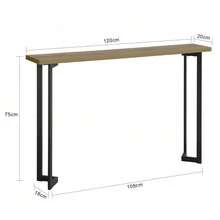 SoBuy FSB50-PF, Console Table Hall Table Side Table End Table Living Room Table Sofa Table, W120 X D20 X H75cm - 棕色 - 查看 5