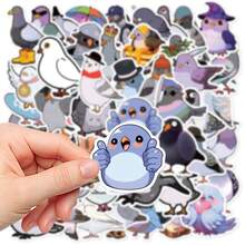 50pcs Pigeon Creative Stickers For Notebook, Diary, Cup, Desktop, Scrapbook, Suitable For Halloween, Children's Day, Gift, Cute Stickers - Multicolor - View 6