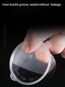 25/50pcs Disposable Sauce Cups With Lids, Takeout Dipping Sauce Containers For Chili, Garlic, Pickles, Passion Fruit Dip