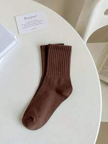 6 pares/conjunto de meias esportivas de cano longo, meias de cano curto, meias de outono